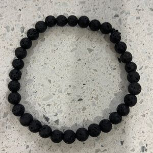 8 inch lava stone  bracelet